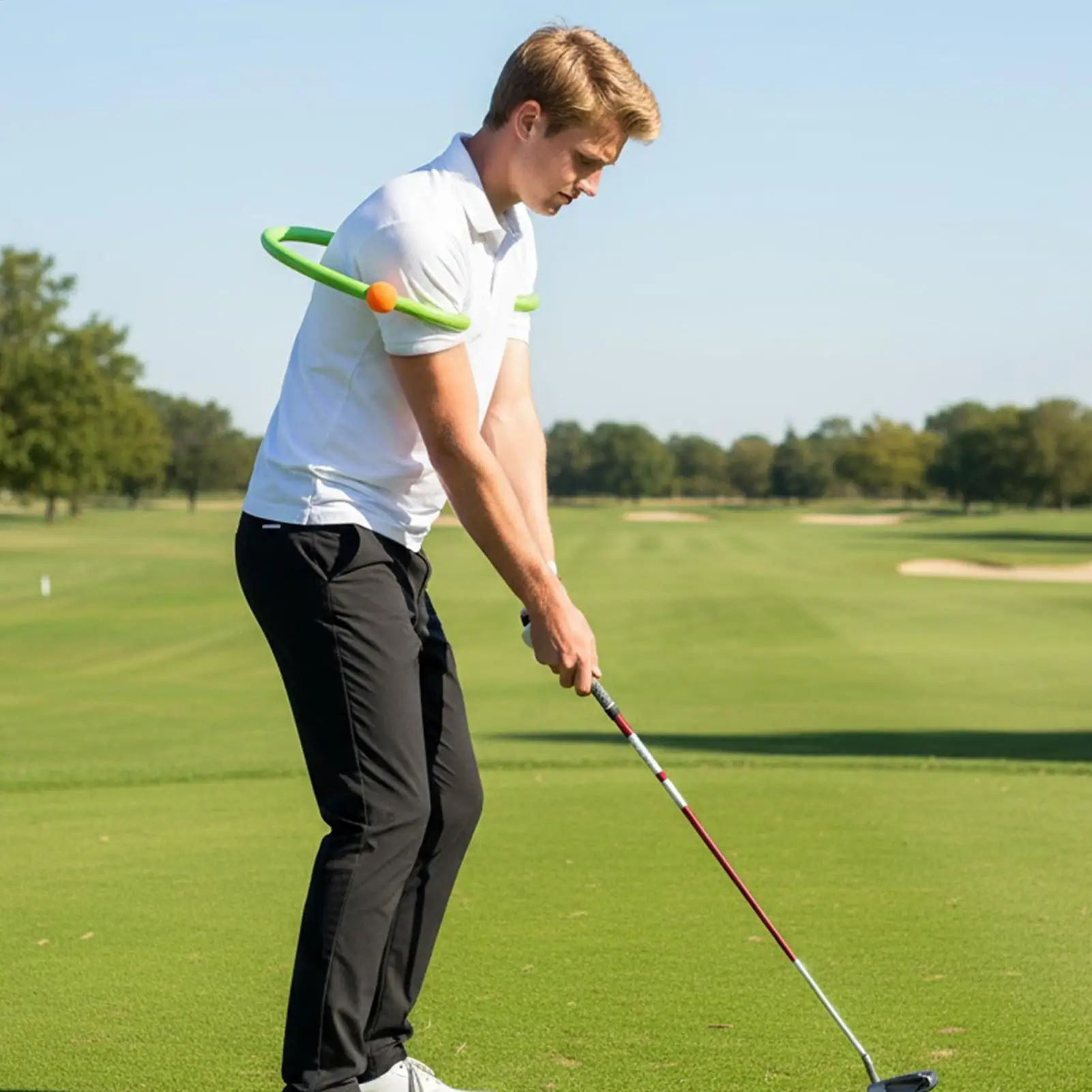 أدوات تأرجح الجولف المحمولة القابلة للطي المهنية للرجال وضع المدرب سوينغ نادي لاعب الغولف الرياضيين البالغين المراهقين داخلي في الهواء الطلق