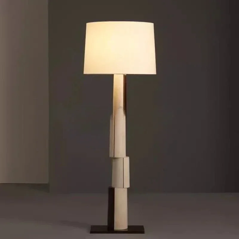 Floor lamp, French minimalist new Chinese fabric paper standing lamp, villa minimalist hotel lamp