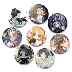 58mm Game Anime Identity V Pins Asymmetric Competitive Mobile Game Badge Breastpin for Backpack Clothes Handmade Gift Brooches