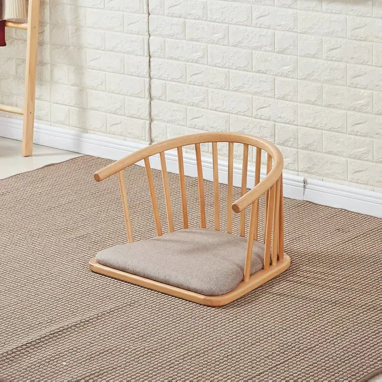 Japanese Style Legless Tatami Chairs Can Be Rotated Bay Windows And Room Backrest Seat Cushions Multifunctional Wood Bed Seats