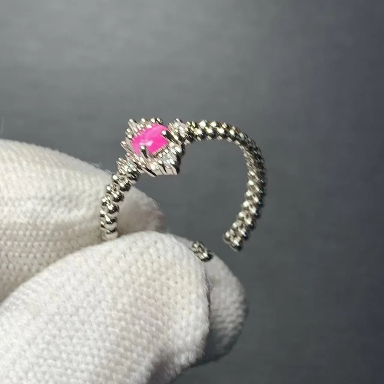 HEYYA STONE Natural Ruby Ring For Women 925 Silver Plated Simple Fine Jewelry Stone Gemstone Classic Style