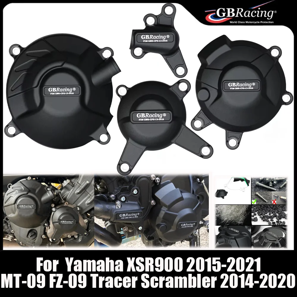 

GBRacing For Yamaha XSR900 2015-2021 MT-09 FZ-09 Tracer Scrambler 2014-2020 Motorcycles Engine Protection Cover Accessories