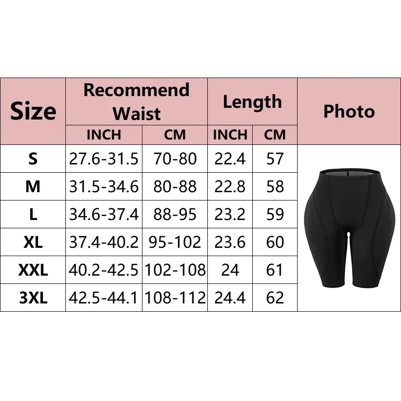 Hip Pads for Women Shapewear Butt Lifter Body Shaper with Butt Pads Hip Padded Shapewear Enhancer to Make Butt Bigger Daily Wear