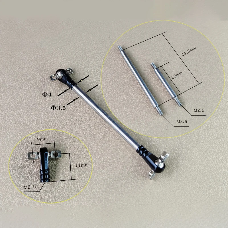โลหะ M2.5 รถเข็นสําหรับ 1/14 Tamiya RC รถบรรทุกรถพ่วง Tipper Scania Benz Actros Volvo MAN ชิ้นส่วน DIY