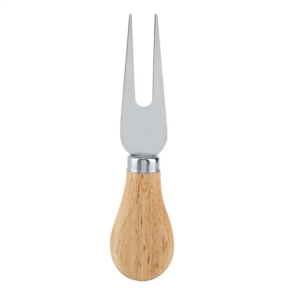 4PCS Stainless Steel Cheese Knife Set Wood Handle Lightweight Cheese Cutter Set Ergonomic Handle Charcuterie Board Accessory