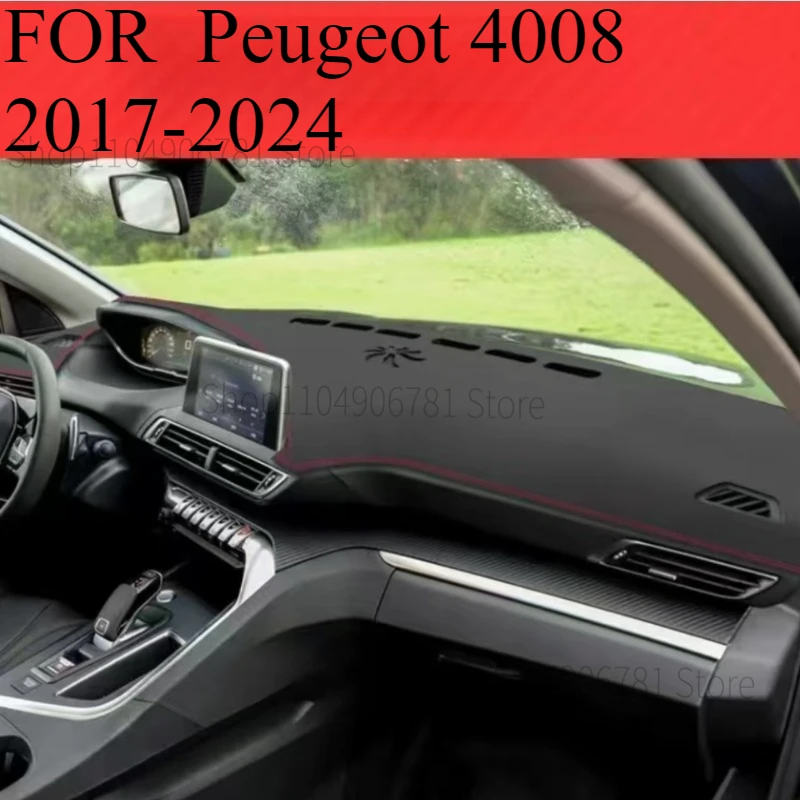 

FOR Peugeot 4008 2017-2019 Car Dash Mat Dashmat Dashboard Mat Cover Sun Shade Dash Board Cover Carpet Accessories