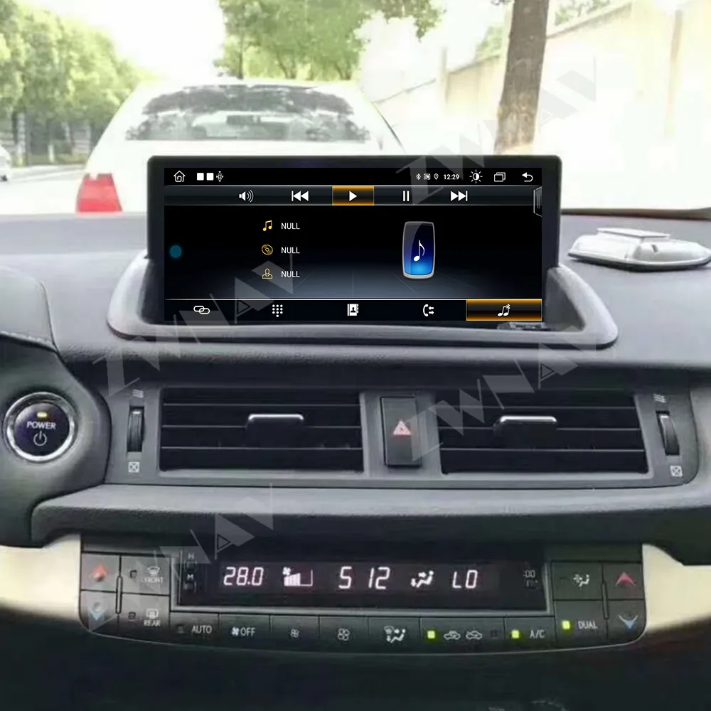 أندرويد 13.0 لكزس CT CT200 CT200H 2012-2017 سيارة مشغل وسائط متعددة تسجيل نظام تحديد المواقع نافي راديو ستيريو رئيس وحدة Carplay WIFI #5