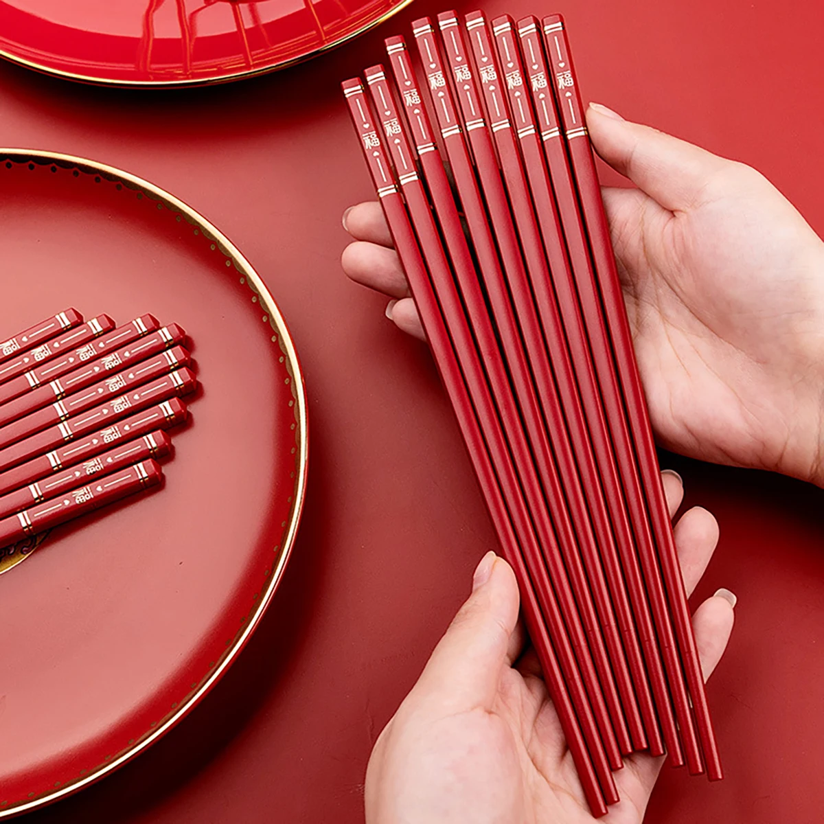 5 Pair Stainless Steel Chopsticks Household Long Chopsticks Non-slip Chinese Chopsticks Tableware Kitchen Tools Tableware