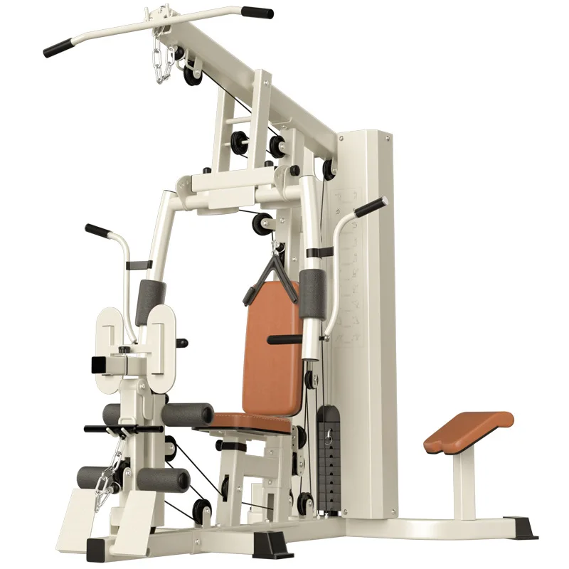 2026 All-In-One Steel Home Gym Equipment Full Training Workout Station Weight Stack Pulley System Multi-Function Exercise Gear
