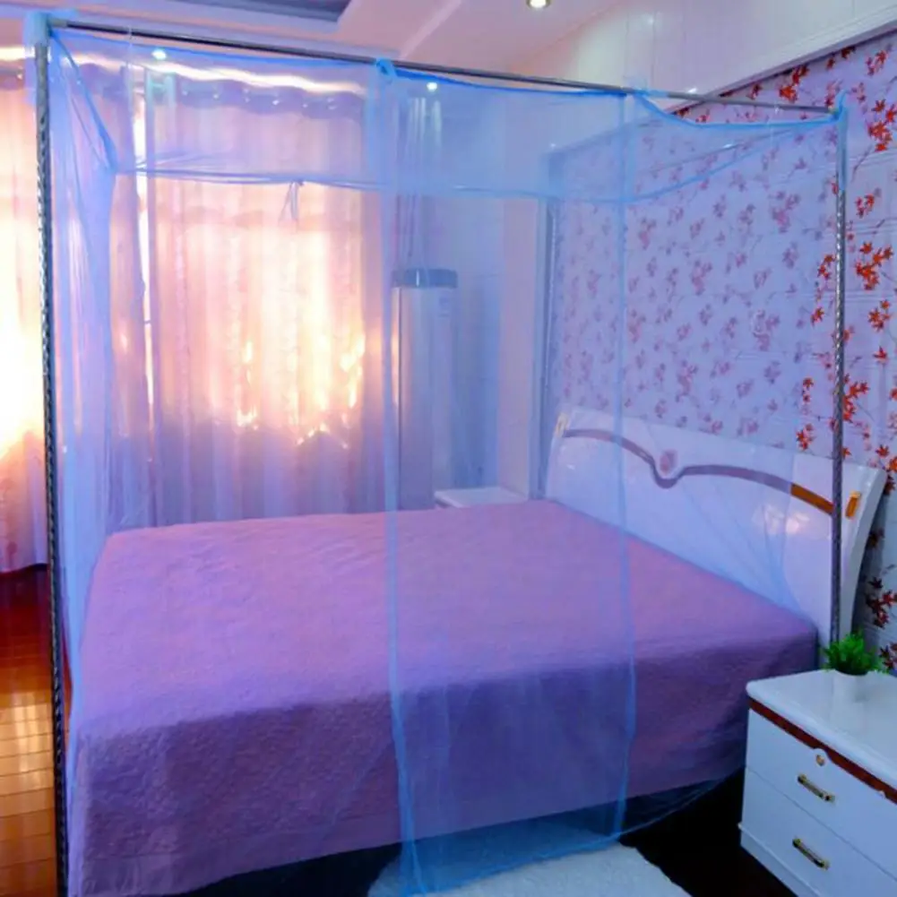 196*165cm Bed Dome Mosquito Netting Canopy Breathable Mesh Design Simple Installation Single Bed Canopy Curtain Mosquito Net