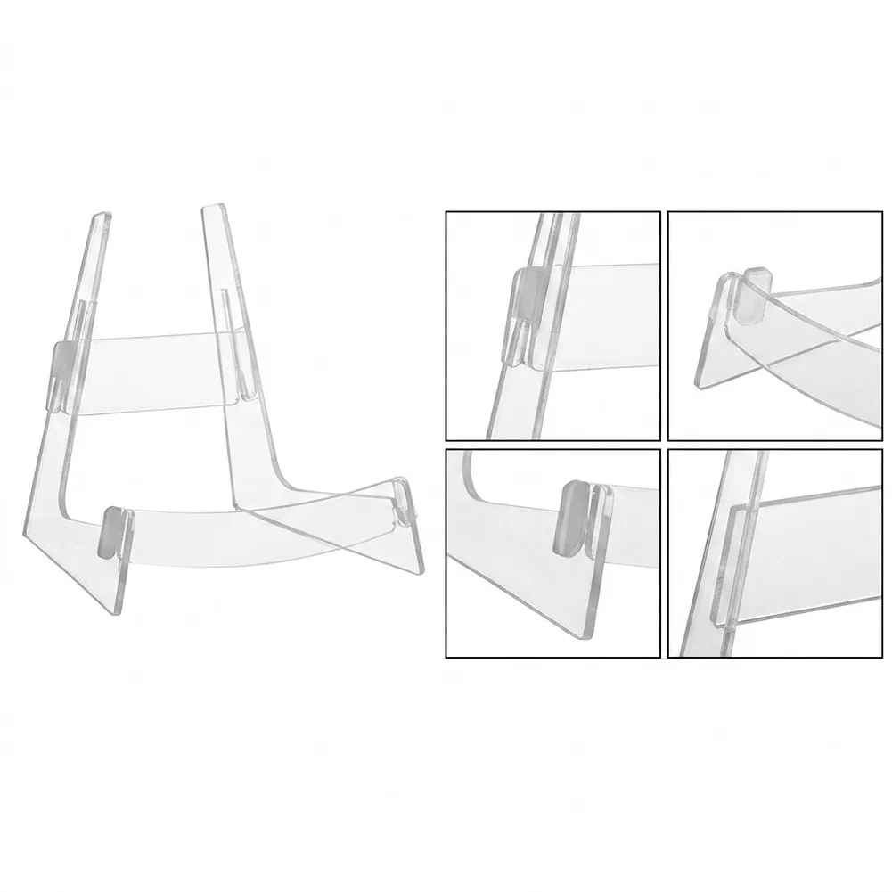 Transparent Guitar Stand for Guitars Ukuleles Violins Stable Display Stand with Polished Edges 8.27 x 8.27 x 9.84 inches
