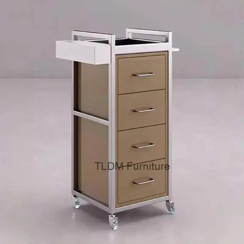 

Салонная тележка Колесница Закрытие Косметологическая тележка Парикмахерская Инструменты Лак для ногтей Тональные инструменты Тележка Wozek Fryzjerski Pomocnik