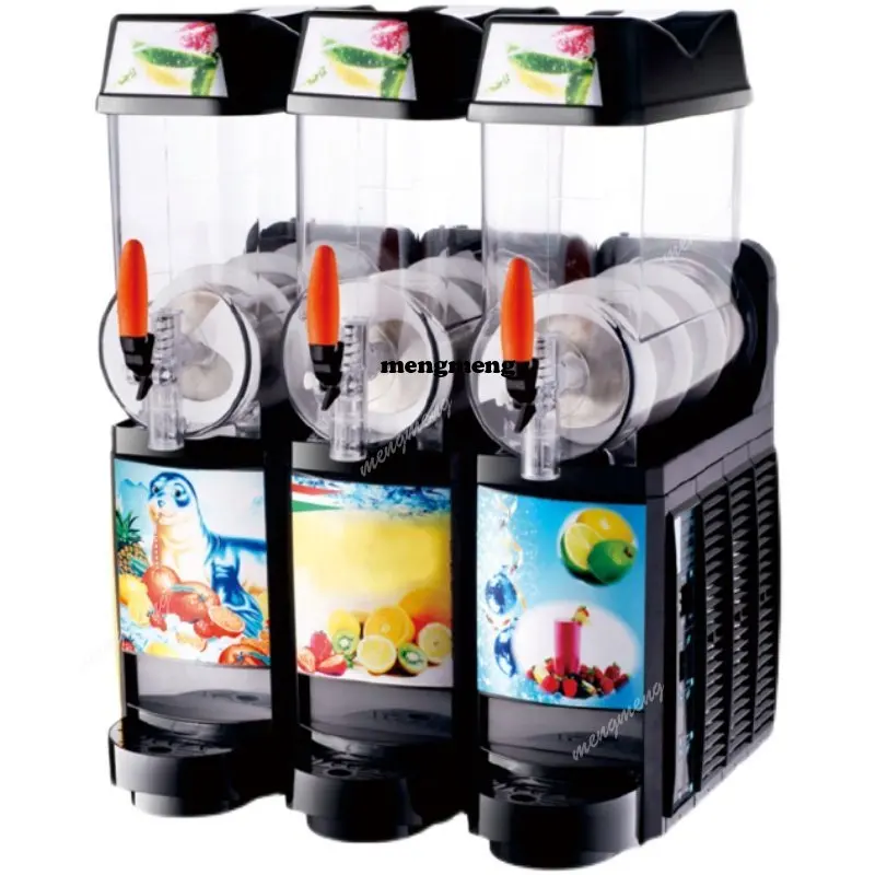 

Snow Melter 12L Commercial Double-cylinder Three-cylinder Slush Cold Drink Snow Smoothie Beverage Machine