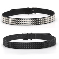 High Quality Rivet Belt Men&Women's Studded Fashion Versatile Belts Punk Rock With Pin Buckle Drop Decoration Black Hot Sale