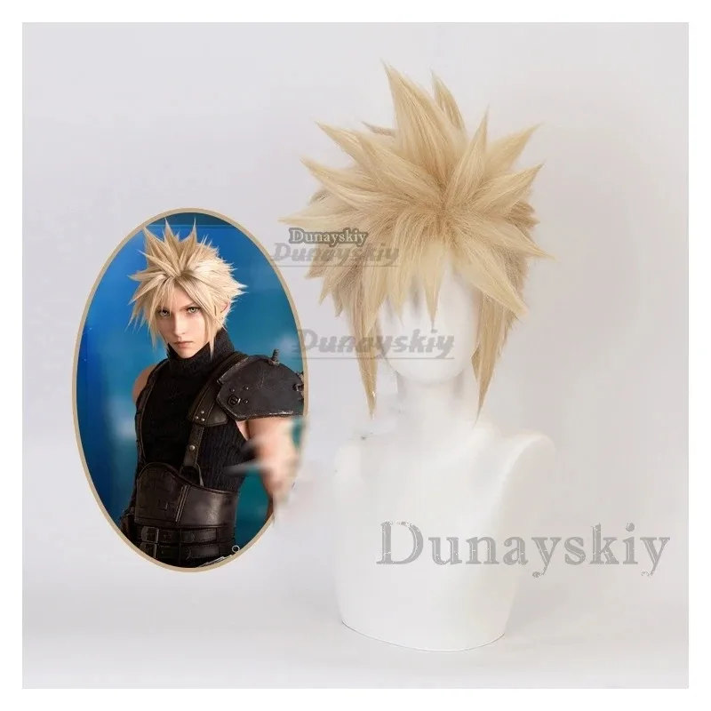 AIAI 2025 аниме Final Fantasy VII FF7 Cloud Strife льняной светлый парик термостойкие парики из синтетических волос косплей ролевая игра