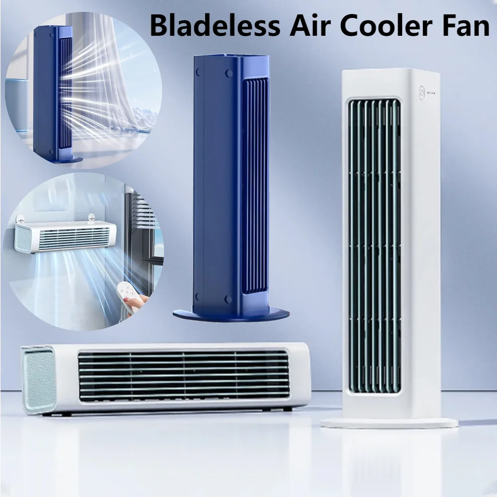 

Безлистный вентилятор 4000 мАч, 3 режима, безлопастной вентилятор воздушного охлаждения, светодиодный настенный/настольный башенный вентилятор для спальни, гостиной, ванной комнаты