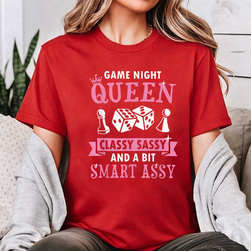 Board Game Queen - Camiseta Gráfica Feminina Game Night Queen