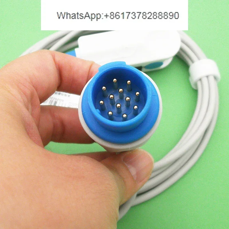 Digital M7000 M8000 M9000 M9500 Monitor 12-Pin Oxygen Probe Pulse Oxygen Clamp