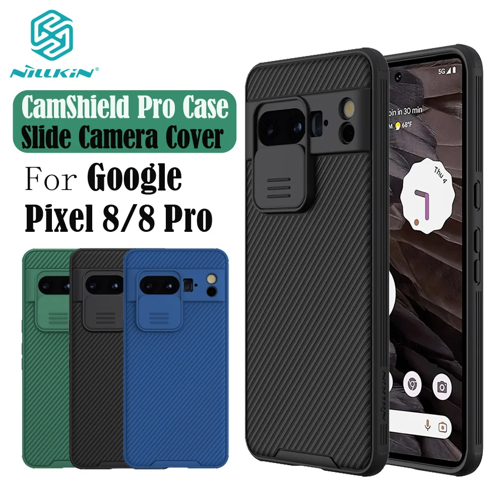 For Google Pixel 8 Pro Case NILLKIN CamShield Pro Case Shockproof Slide Camera Len Privacy Protection Cover For Google Pixel8