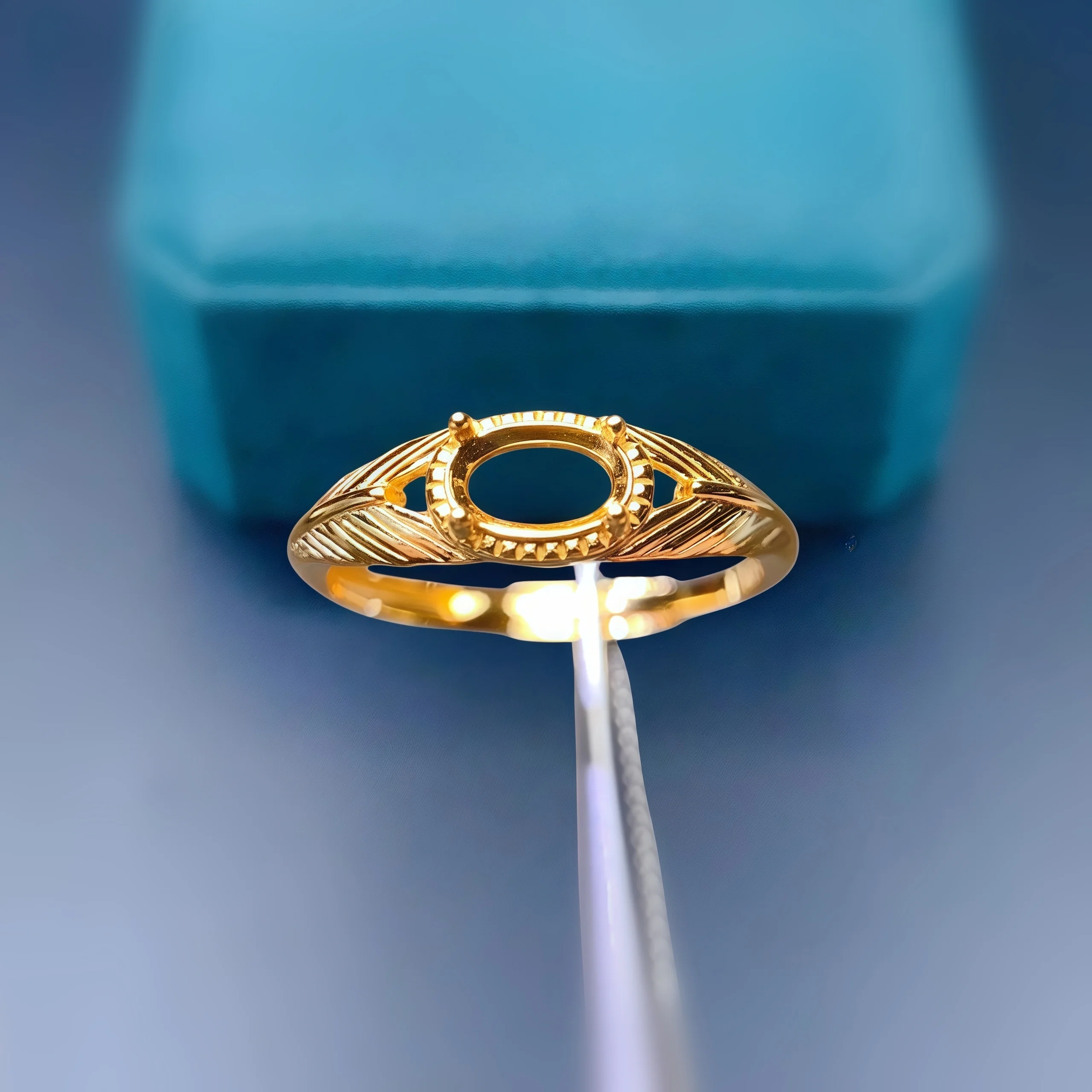 

Y настоящее серебро S925, сделай сам, пустой держатель, кольцо, инкрустация 4*6 мм, овальный камень, тонкое перо, дизайн, легкие роскошные очаровательные ювелирные изделия для женщин