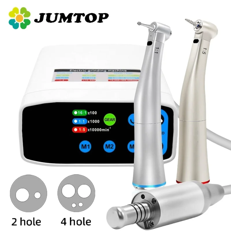 JUMTOP Dental Brushless Led Micro Motor Internal Water Spray Electric Motor E-type Contra Angle Handpiece Dentistry Equipment