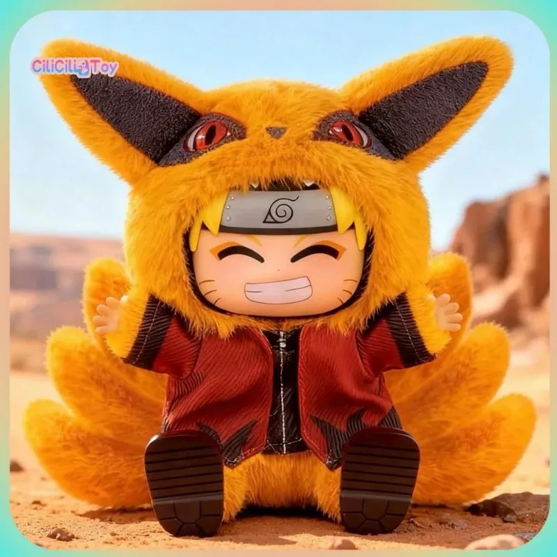 Porte-clés Naruto Mega Ninja Shizuka Sit Sit Party Series, boîte mystère, collection surprise créative et mignonne, cadeau de vacances, décoration