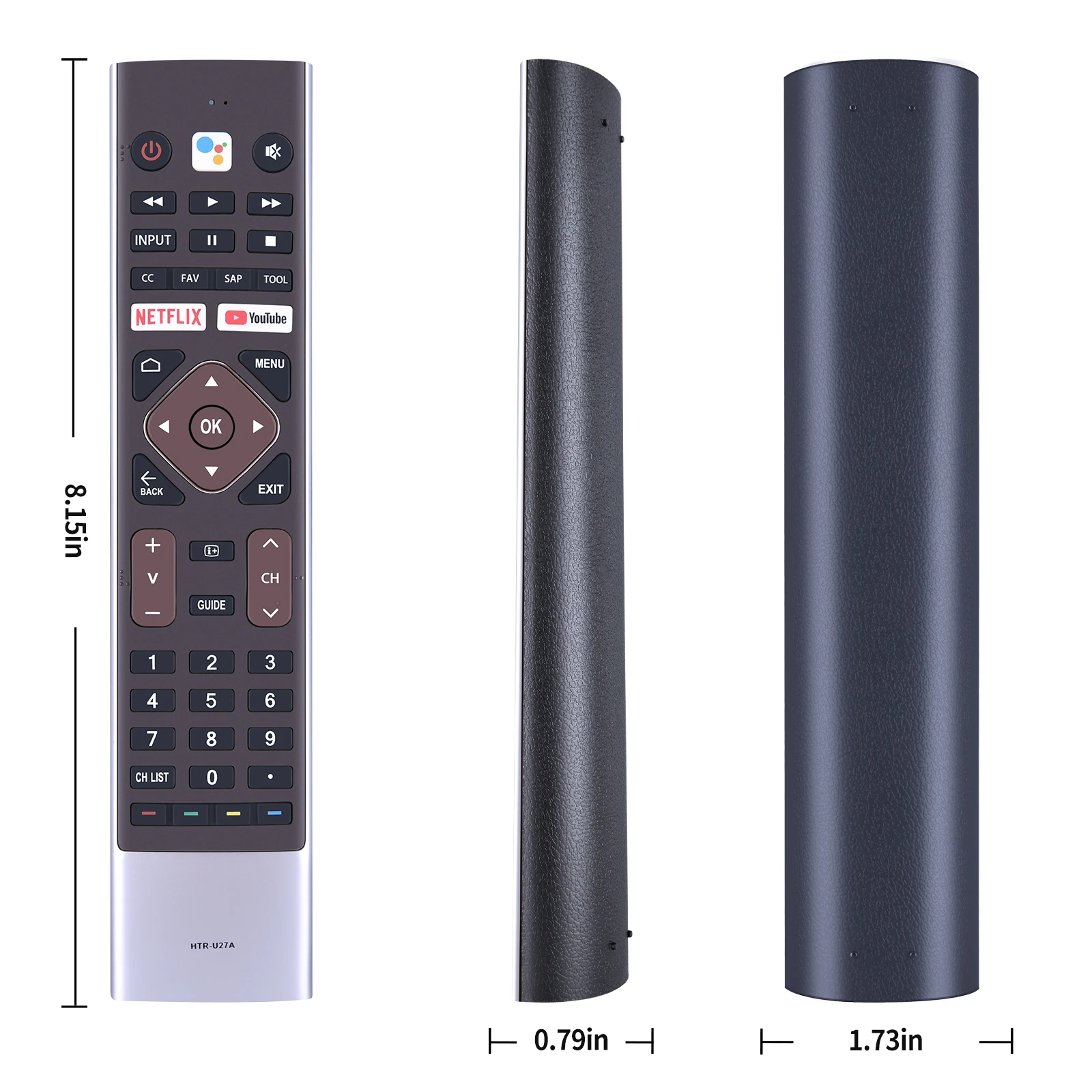 Controle remoto htr-u27a htr-u27k para haier smart aqua, 43 smart tv, mx le 55k6600ug le55k6700ug