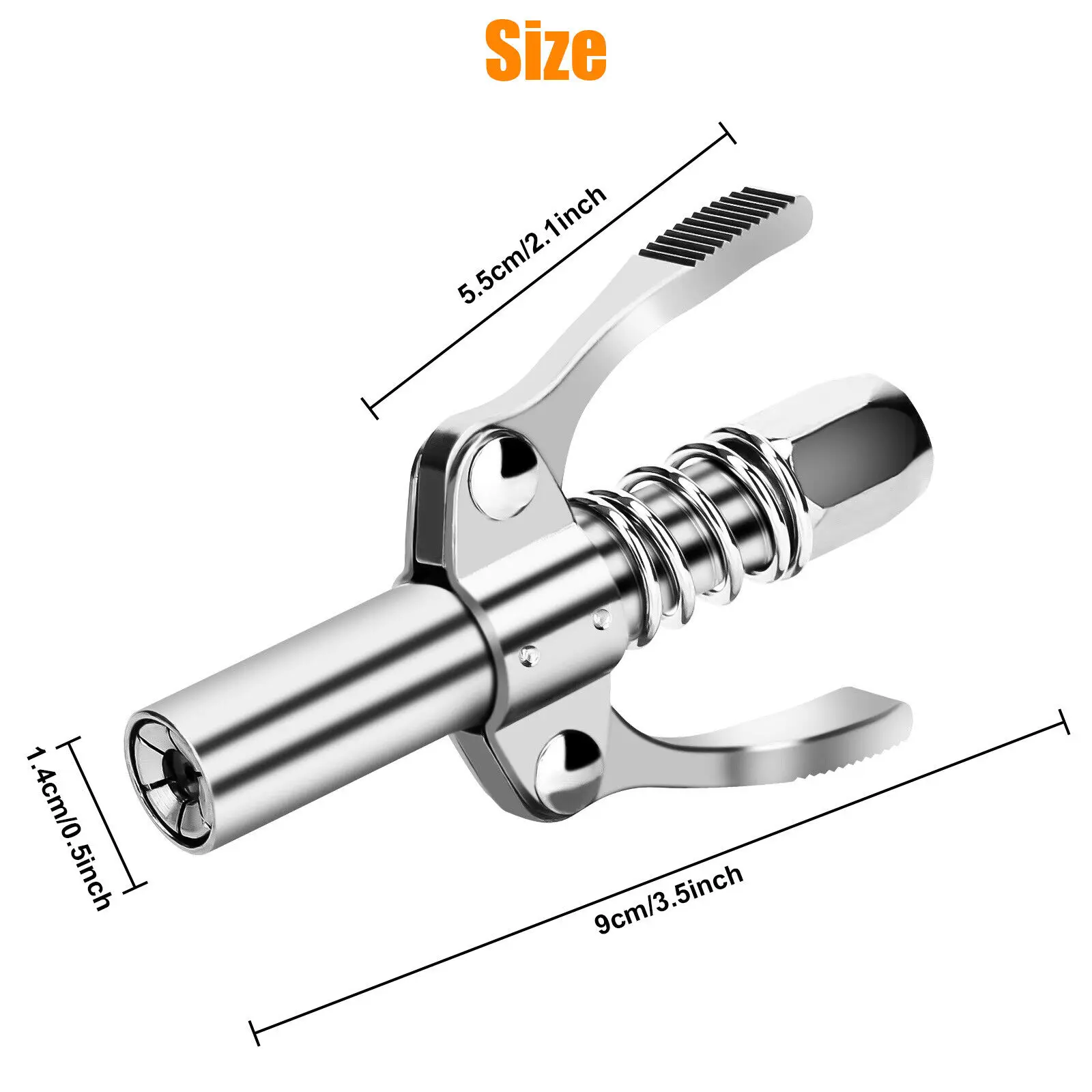 Car Syringe Lubricant Tip Repair Accessories Lubricant Grease Gun Coupler 1/8\
