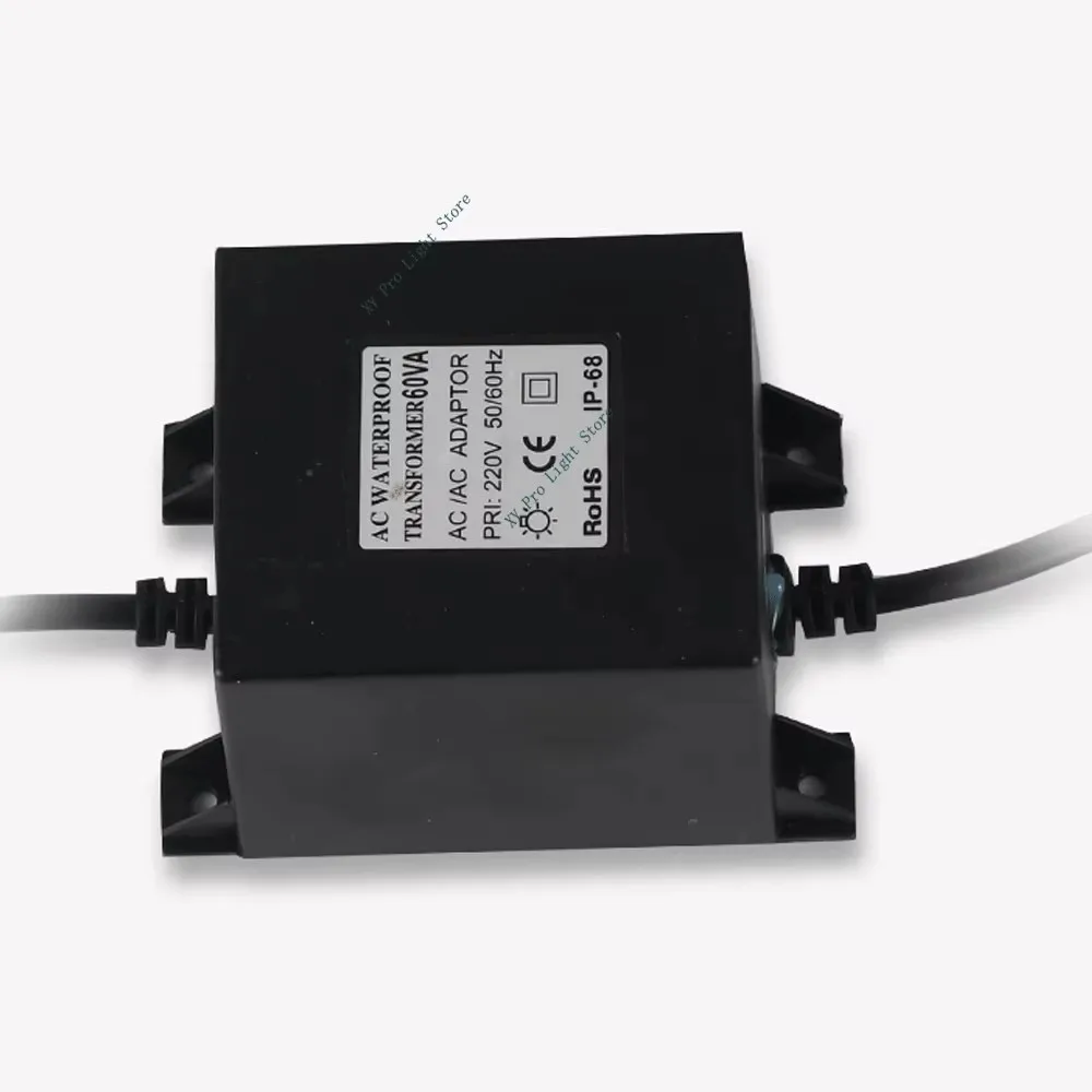 AC12V/24V Waterproof Transformer Underwater Light Adapter 85-265V LED Lighting Pool Light Power Supply 30W 60W80W Landscape Lamp