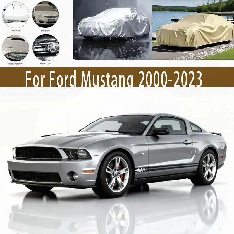 

For Ford Mustang 2000 2023 Outdoor Protection Waterproof Dustproof Full Snow Cover Sunshade Exterior Car Accessories Car Covers