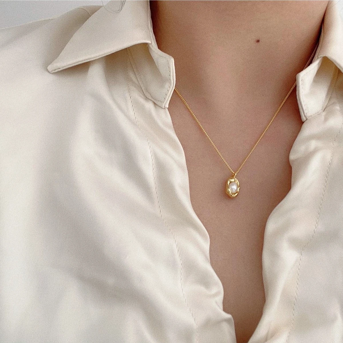 XIYANIKE Romantic Sweet Pearl Necklaces For Women Elegant Fashion New Sweater Jewelry Gift Party collares para mujer