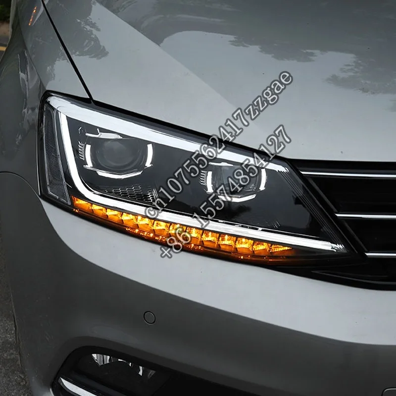 New design LED headlight For VW for Jetta MK6 / Sagitar LED Headlight 2012-2018 Dynamic Singal SY