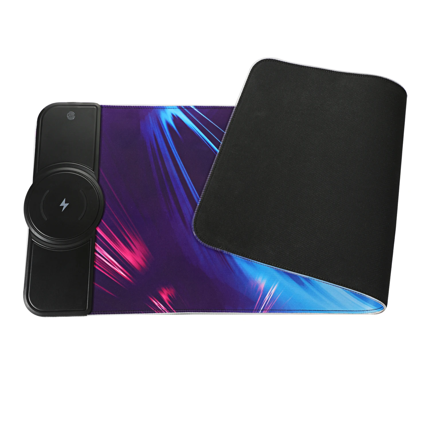 

Игровой коврик для мыши, игровой коврик для мыши RGB, коврик для мыши XXL, нескользящее основание для клавиатуры с беспроводным зарядным устройством 15 Вт, 800*300 мм