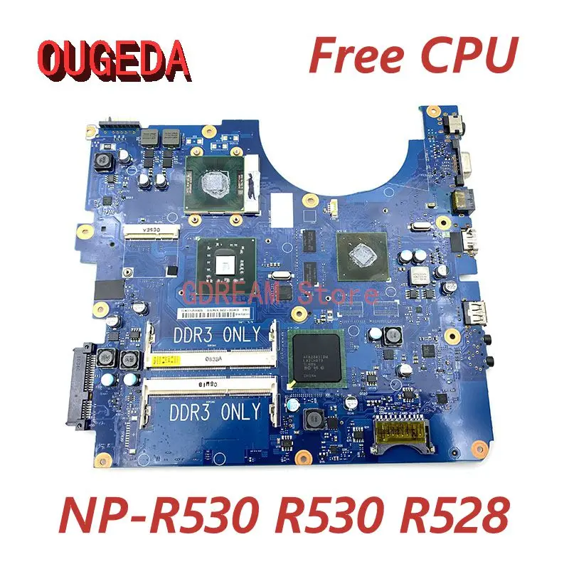 OUGEDA BA92-06346A BA92-06345B BA92-06345A BA41-01227A BA41-01228A For Samsung NP-R530 R530 R528 Laptop Motherboard PM45 DDR3