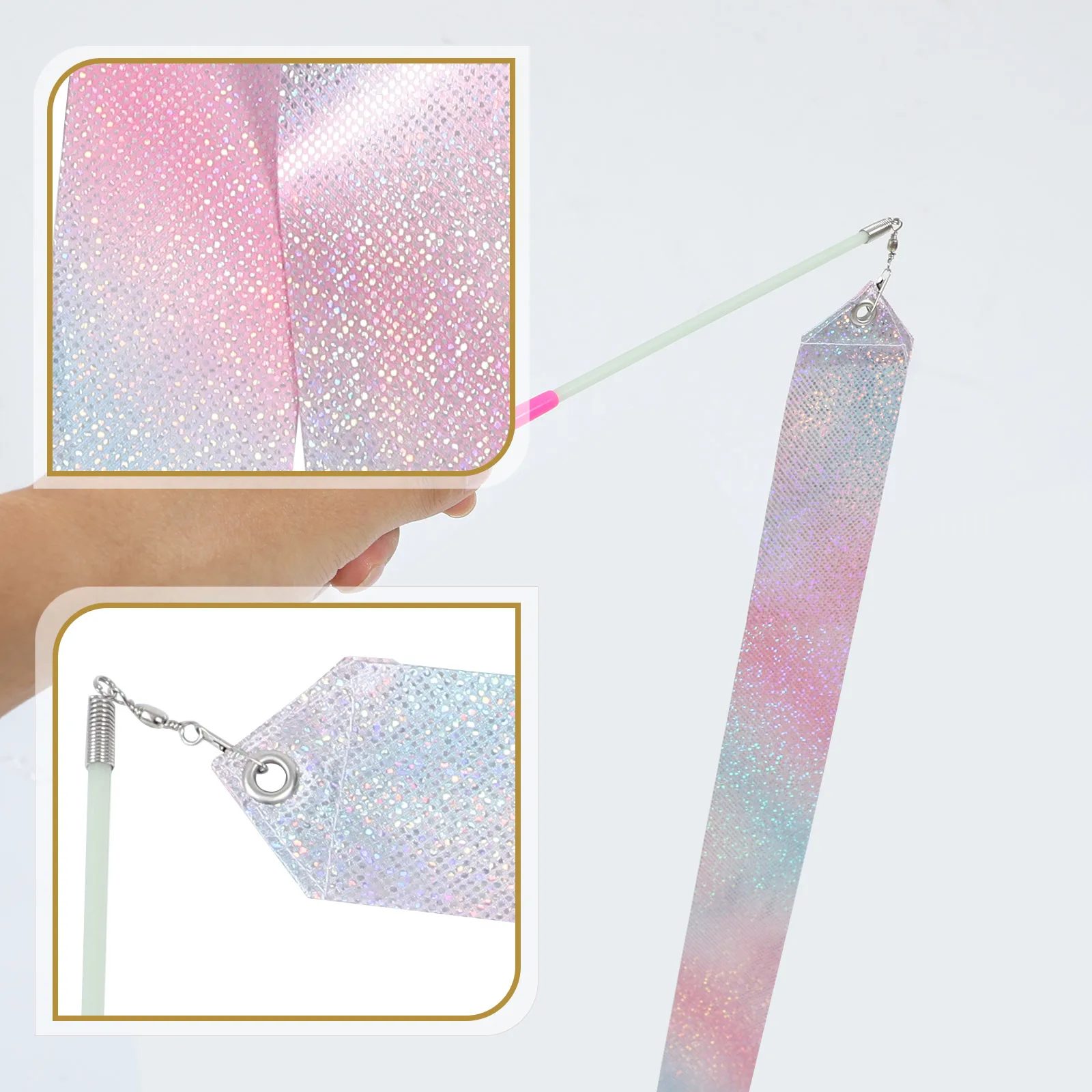 

2 Pcs Ribbon Dance Toys Ribbons Dancing Kids Gifts Gymnastics Streamers Equipment Fairy Wand