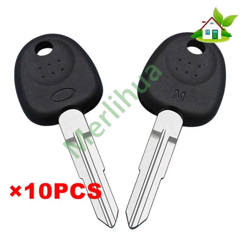 FOR KIA Qianlima Car Secondary Spare Key Shell, Premium Rubber Handle Key Blank With Chip Slot For Transponder Chip Installation