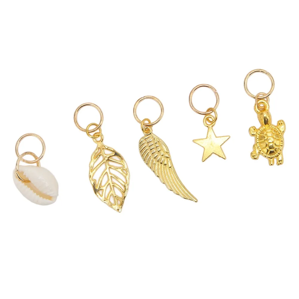 238Pcs Versatile Metal Hair Jewelry Kit Gold Different Sizes Hair Braid Rings Braid Accessories Set Photo Shoot