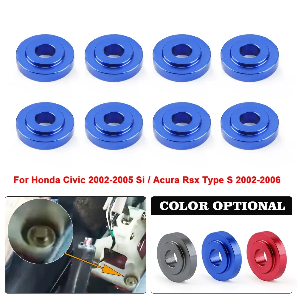 High Quality And Durable Suitable Car Shift Button Bushing Gasket  For Honda Civic 2002-2005 Acura RSX Type 2002-2006 8pcs/Set