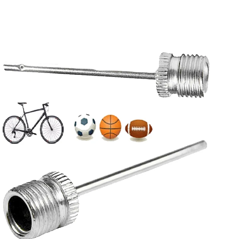 100 PCS palla sportiva pompa di gonfiaggio ago per calcio basket calcio adattatore valvola aria gonfiabile perno pompa in acciaio inox