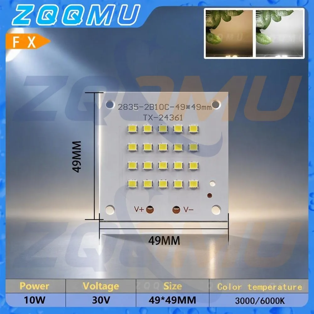 SMD 2835 LED Chip DC 10W 20W 30W 50W 100W 150W High Power LED Light Board PCB Board Suitable For Floodlights Downlights DIY Kits