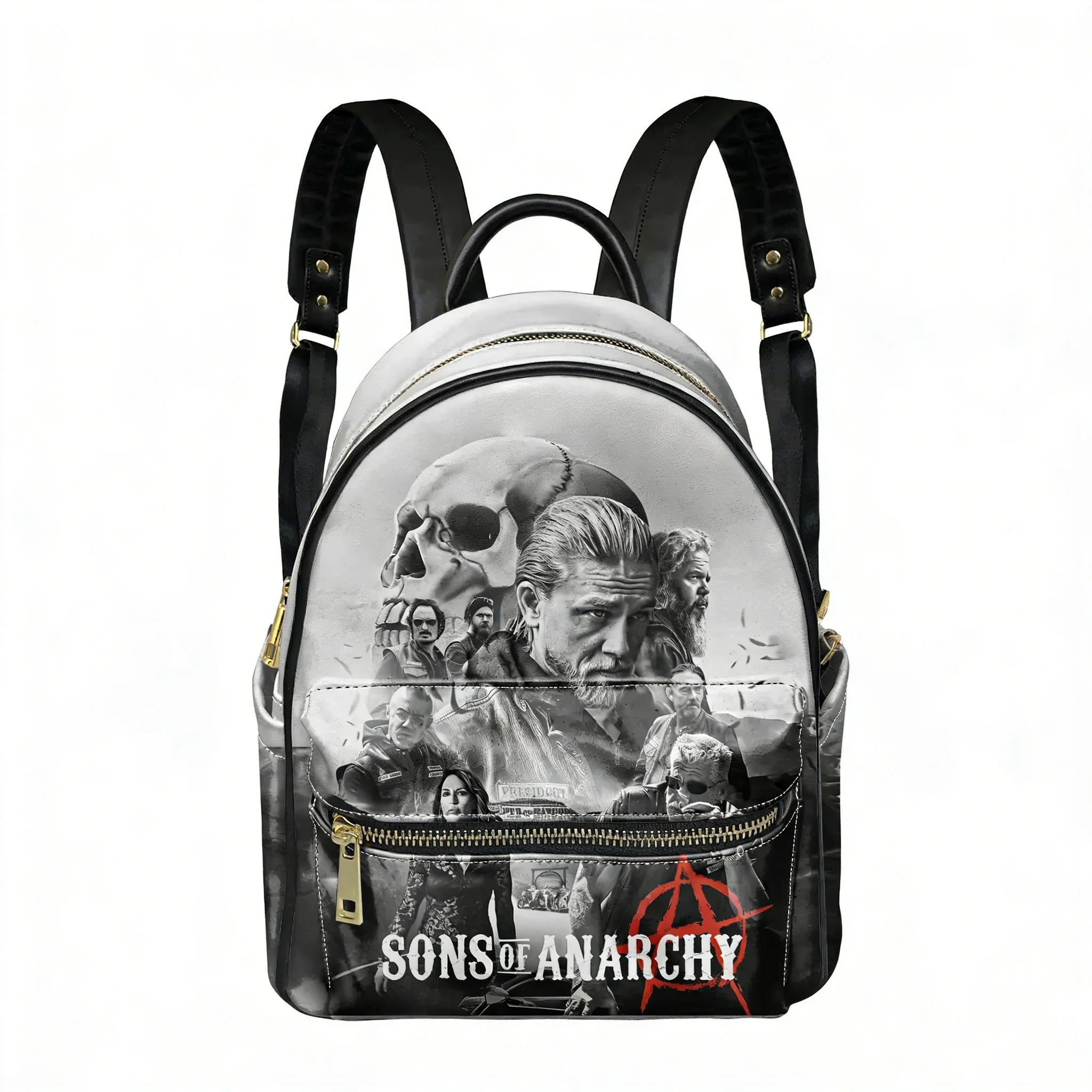

Sons Of Anarchy SOA Backpack Womens Men Personalized Double Shoulder Bag Business Travel Bookbag Rucksack Gift Daypack