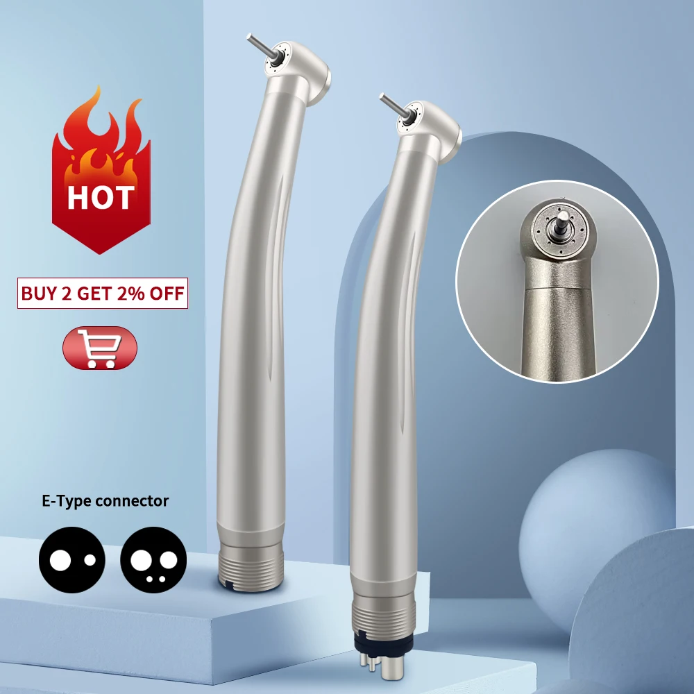 Handpiece ทันตกรรม Odontología ความเร็วสูง Air Turbine 4 Air สเปรย์ Anti-ฝุ่นโครงสร้าง Oral Care Handpiece น้ำ Cooling