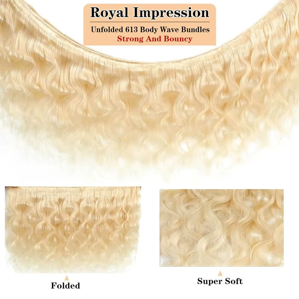 14A شقراء حزم 613 حزم الشعر البشري بيرو الشعر العسل شقراء الجسم موجة حزم شعر مستعار بشري خام Tuneful الشعر