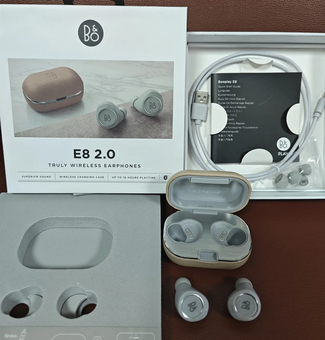 B&O Beoplay E8 2.0 TWS True Wireless Bluetooth Earphones Wireless Earbuds Subwoofer Noise-canceling BluetoothHeadphones