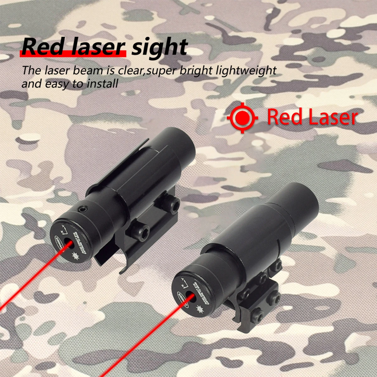 

Tactical Red Dot Laser Sights Air Gun Rifle Laser Hunting Accessories Rifle Sight 11/20mm Rail Mount AR15 AK47