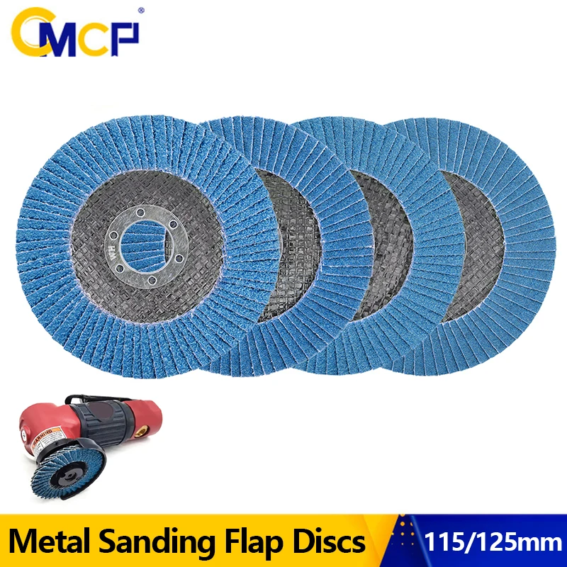 

CMCP 115/125mm Flap Sanding Disc For Angle Grinder 40-120 Grit Grinding Flap Discs Metal Wood Abrasive Tools Grinding Wheel