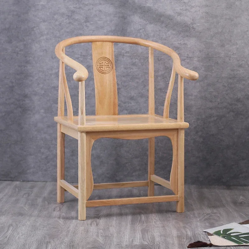 new Chinese style teacher chair, tea table chair, solid wood armrest, Ming style off