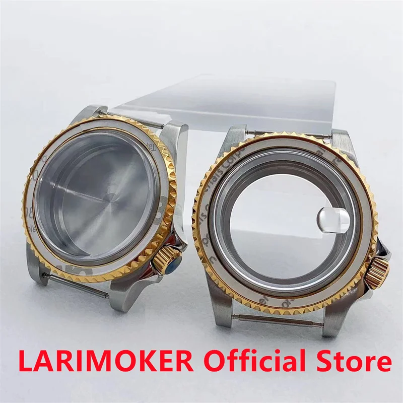 

Larimoker new 40mm frame gold 3.8 stainless steel watch Diver Watch wrist nh35a case glass sapphire nh35 nh36 nh38 movement