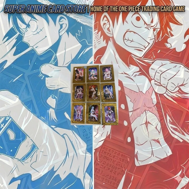 Japanese Anime ONE PIECE Metal Cards Boa Hancock Shirahoshi Carrot Yamato Nefertari D.Vivi Vinsmoke Reiju Collectible Cards