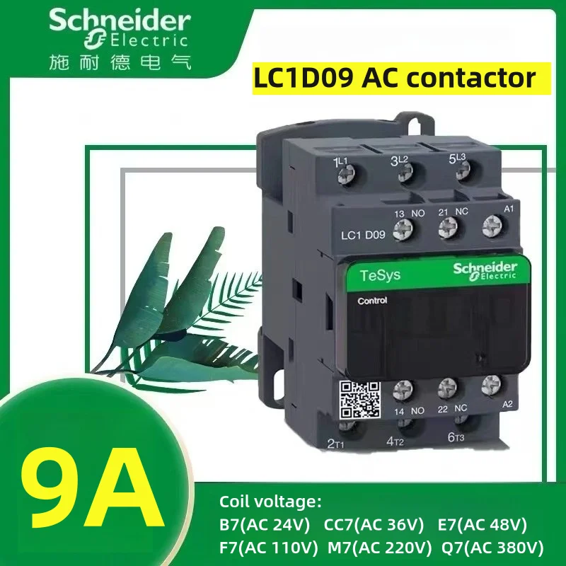 

New Schneider Contactor Lc1D09M7C Q7C F7C B7C E7C Cc7C110V 220V 380V 24V Ac Contactor